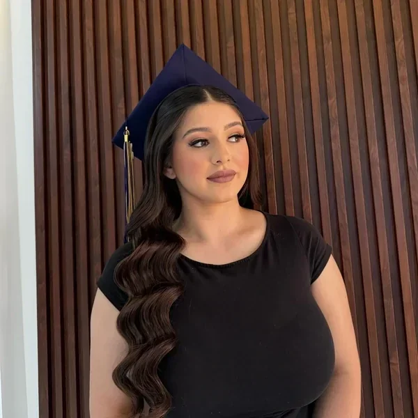 Ondas retro de lado estilo prom